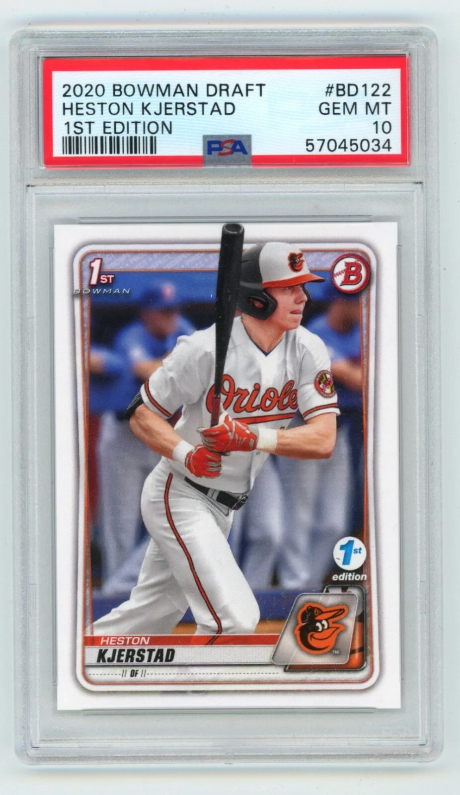 Heston Kjerstad 2020 Bowman Draft 1st Edition #BD-122 Rookie RC PSA 10 GEM MINT