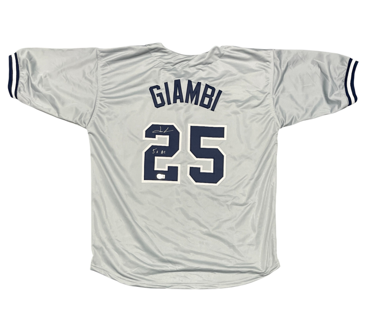 Jason Giambi Signed New York Yankees Custom Jersey w/ 5x AS Beckett BAS COA