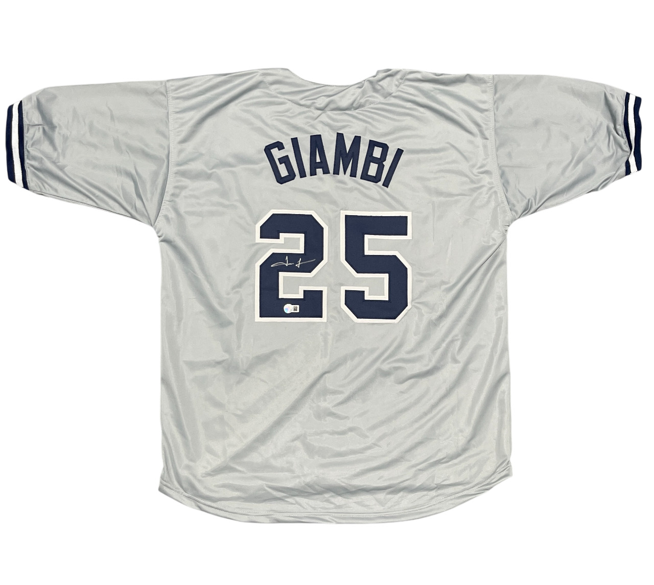 Jason Giambi Signed Autographed New York Yankees Custom Jersey Beckett BAS COA
