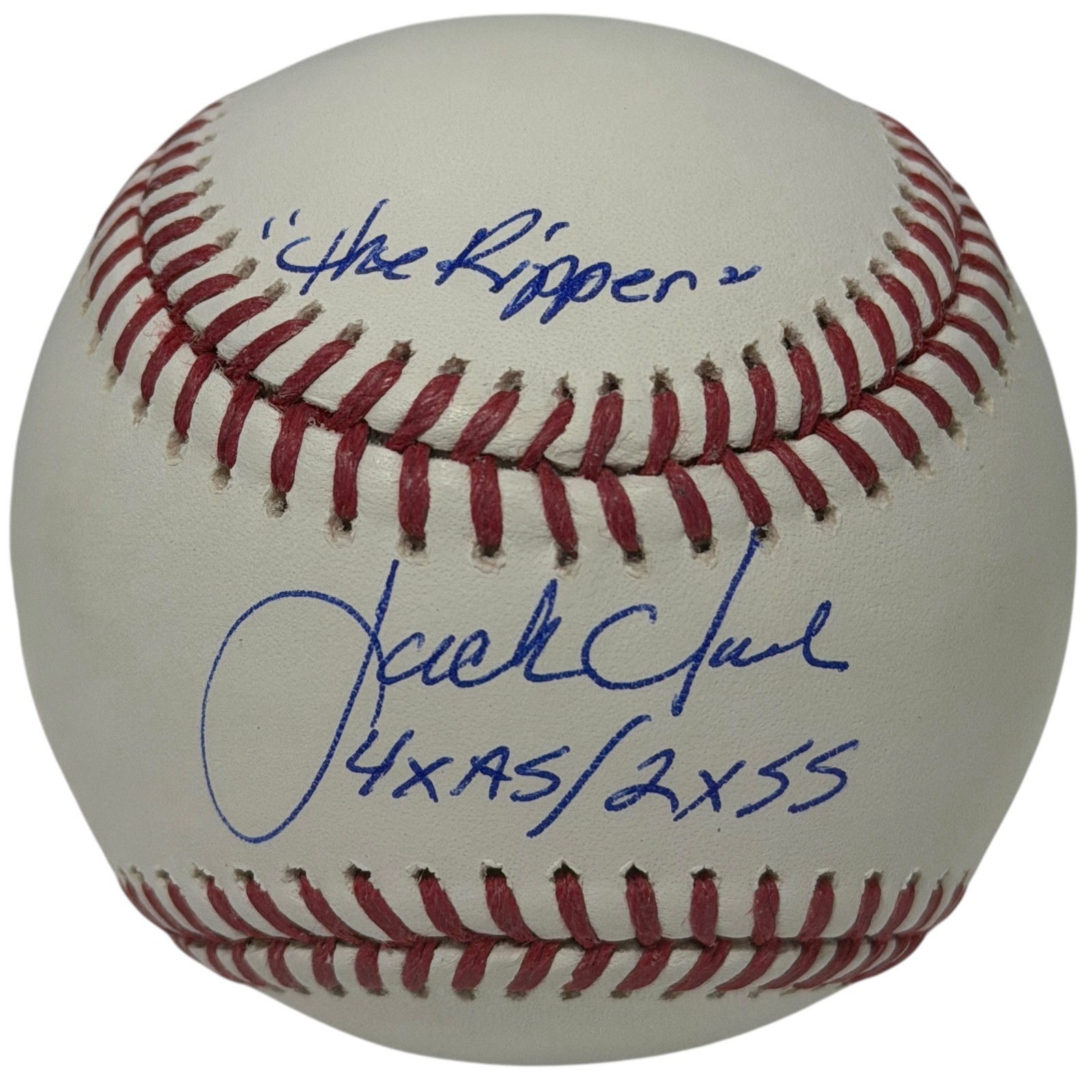 Jack Clark Signed ROMLB Baseball w/ 3 Insc The Ripper JSA WITNESS COA