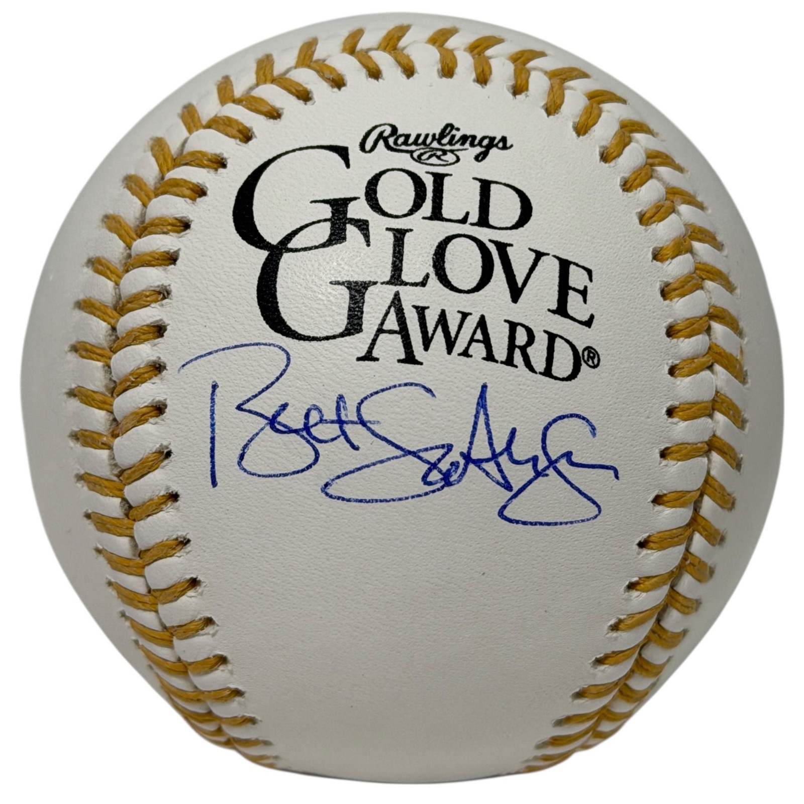 Bret Saberhagen Signed Autographed Gold Glove Baseball JSA Witness COA