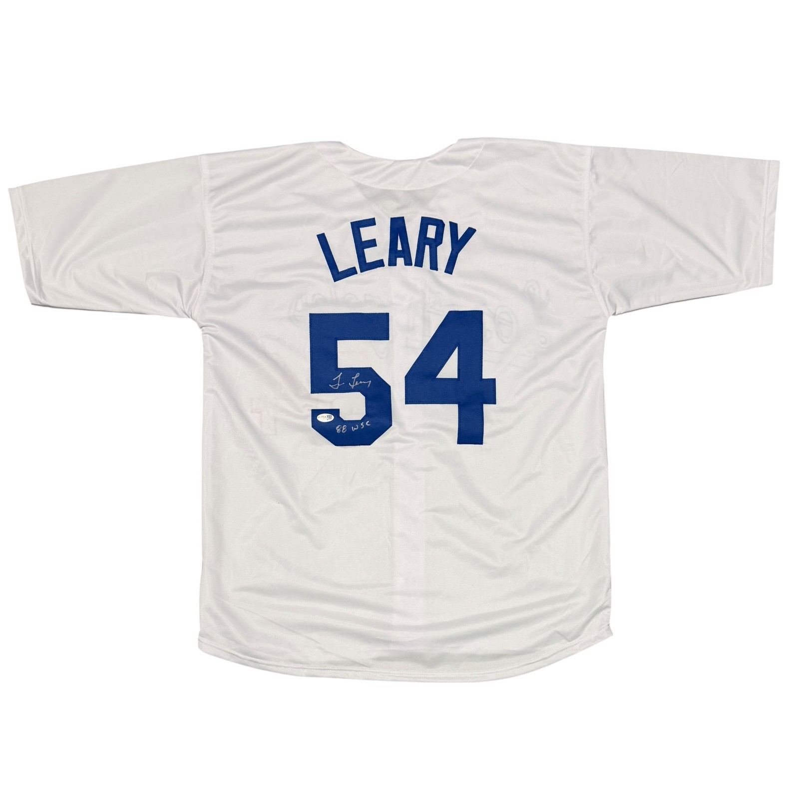 Tim Leary Signed Los Angeles Dodgers Custom Jersey w/ 88 WSC JSA Witness COA