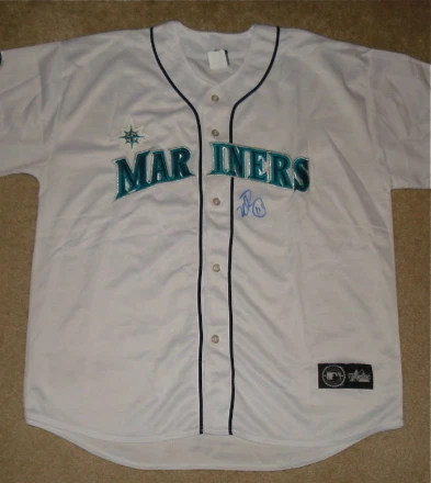 MATT MANGINI AUTOGRAPHED JERSEY (MARINERS) W/ PROOF!
