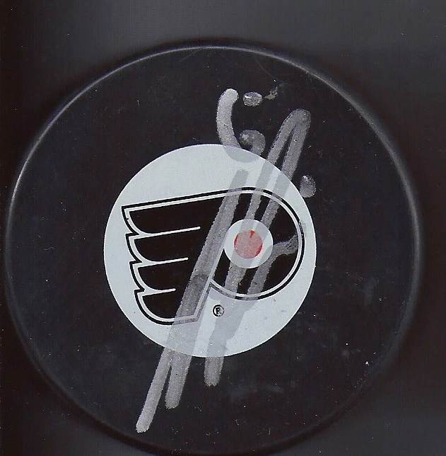 Andreas LILJA SIGNED Philadelphia Flyers Puck